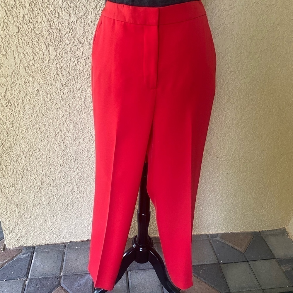 Rag & Bone Women's High Rise Vibrant‎ Red Trousers Size 8